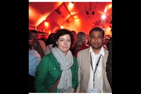Dublin's Grainne Humphreys and Vraja Chinal at the Marche opening party.